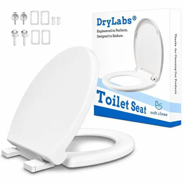Main image of Round Toilet Seat 16.5" | Soft Close, Durable PP Toilet Seat, Easy Installation & Removal, Fits Most Toilet Bowls