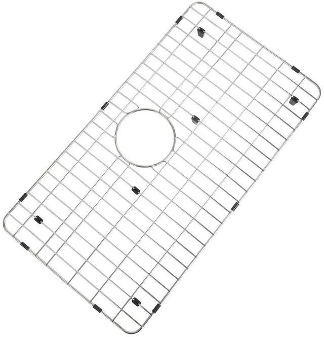 Main image of Kitchen Sink Grid and Sink Protectors, 26" Stainless Steel Sink Grids | Stainless Steel Sink Grids for Bottom of Kitchen Sinks, 26" x 14 1/16" with Rear Drain for Single Bowl Sinks