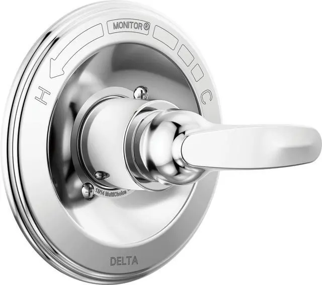 Main image of Foundations 13 Series Single-Function Valve Trim Kit, Chrome Handle Set for Shower Faucet System, Chrome BT13010 (Valve Not Included)