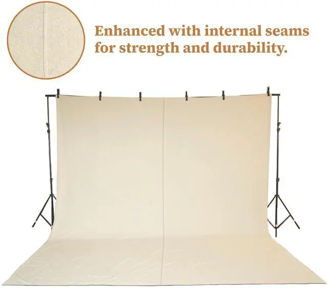 Alt view image 3 of 7 - Canvas Painters Drop Cloth (Size 6 x 9 Feet - Pack of 2) - Pure Cotton Paint Drop Cloth for Painting, Curtains, Furniture & Floor Protection - All Purpose Thick Canvas tarp with Double Stitched Edges