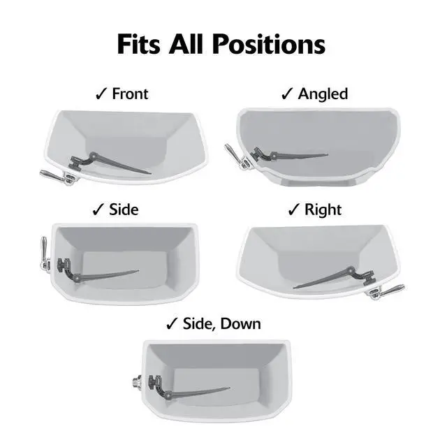 Alt view image 6 of 6 - Strongarm Universal Metal Toilet Handle & Lever in Oil Rubbed Bronze