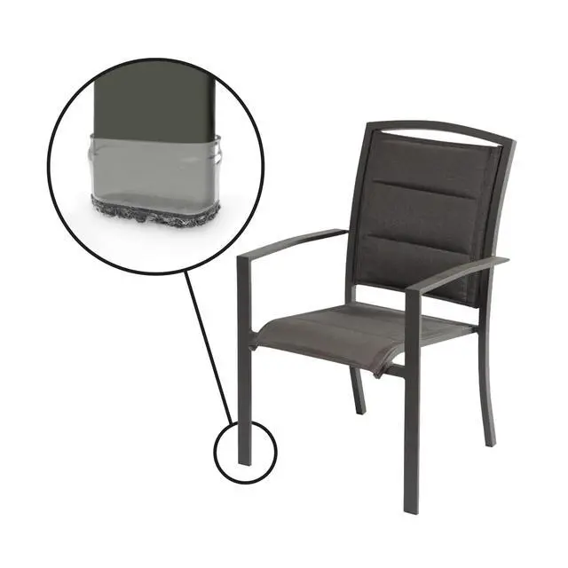 Alt view image 3 of 6 - GorillaOutdoor Berber Furniture Feet Pads with Clear Sleeve Sock (16 Pack) Weatherproof Outdoor Furniture Sliders for Medium Rectangular Legs