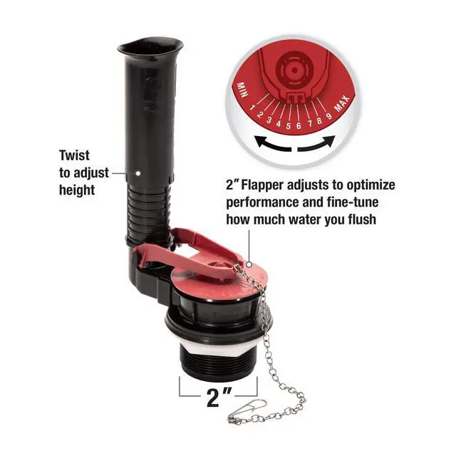 Alt view image 4 of 7 - PerforMAX 2-Inch Toilet Repair Kit, Complete Toilet Fix