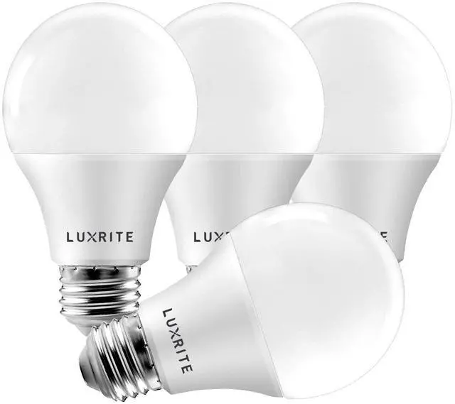 Main image of A19 LED Light Bulb 60W Equivalent, 3000K Soft White Dimmable, 800 Lumens, Standard LED Bulb 9W, E26 Base, Energy Star, Enclosed Fixture Rated, Perfect for Lamps and Home Lighting (4 Pack)
