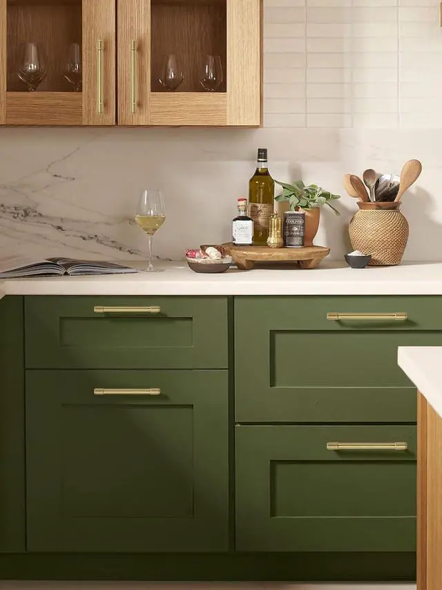 Alt view image 5 of 7 - 10 Pack Brushed Brass Cabinet Pulls 5 Inch(128MM) Hole Centers Kitchen Brushed Gold Cabinet Handles Cabinet Hardware Kitchen Handles for Cabinets Cupboard Handles Drawer Pulls