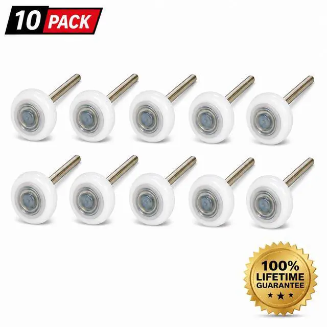 Alt view image 7 of 7 - Ultra-Life MAX 2" Sealed 6200ZZ Bearing Nylon Garage Door Roller, 4" Stem, Pack of 10