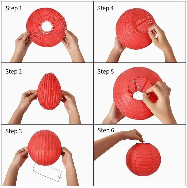 Alt view image 3 of 7 - White Paper Lanterns 10Pcs 4/6/8/10/12 Inch Round Chinese Lamp | Paper lanterns party decorations,Chinese/Japanese Paper Lanterns,Birthday,Wedding,Christmas,Bridal Home decorative outdoor