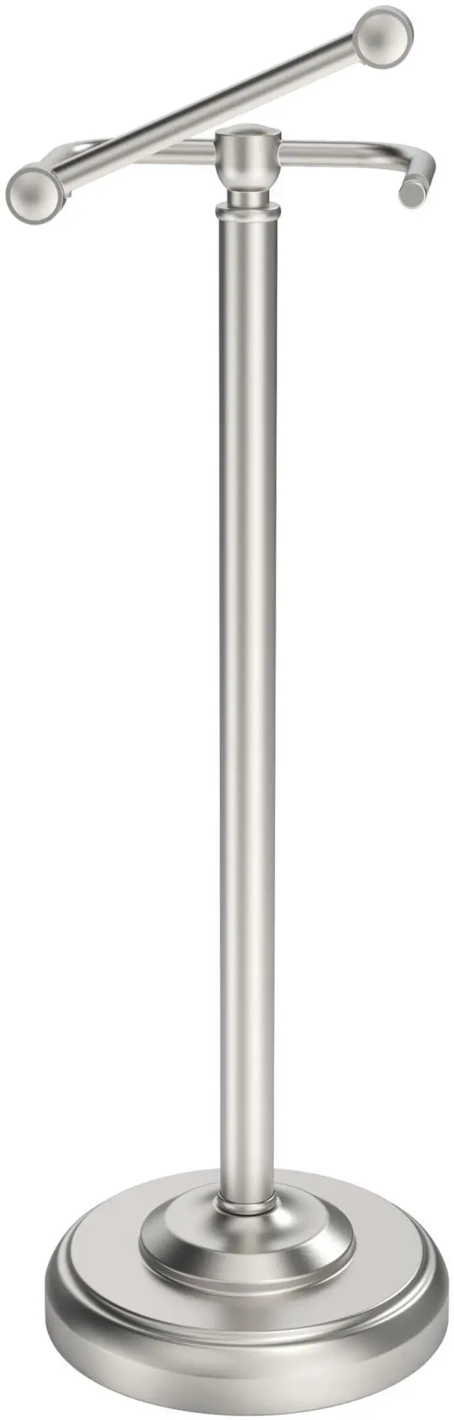 Main image of Toilet Paper Holder Stand, Brushed Nickel Toilet Paper Holder Free Standing, Post Pivoting Design & Stable Weighted Base SUS304 Stainless Steel for Bathroom(Mega Roll)
