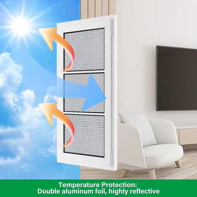 Alt view image 6 of 7 - 48IN x 10FT Window Insulation Roll, Reflective Window Heat Blocker | RV Car Window Insulation, for Garage Door Basement Windows, for Winter & Summer