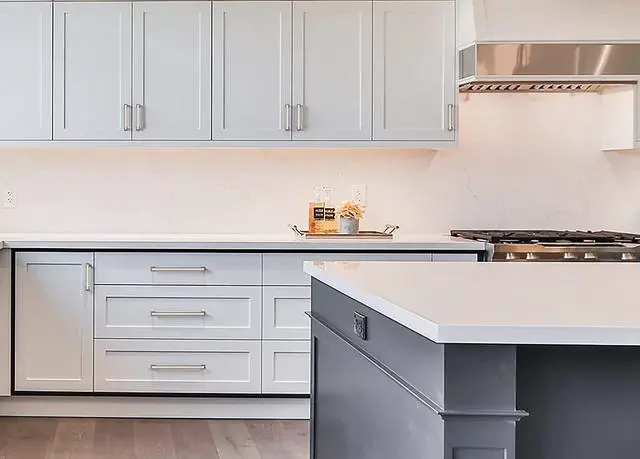 Alt view image 5 of 7 - 15 Pack Kitchen Cabinet Handles 5 Inch(128mm) Hole Centers, Brushed Satin Nickel Handles for Kitchen Cabinet Hardware, Cabinet Pulls for Bathroom Dresser Drawer Handles ZH0002