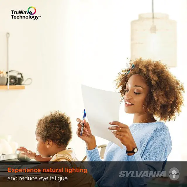 Alt view image 4 of 7 - Sylvania Led Truwave Natural Series Light Bulb, 60W Equivalent, Efficient 8W A19, Medium Base, Dimmable, 800 Lumens, 2700K, Soft White, Clear - 6 Pack (40806)