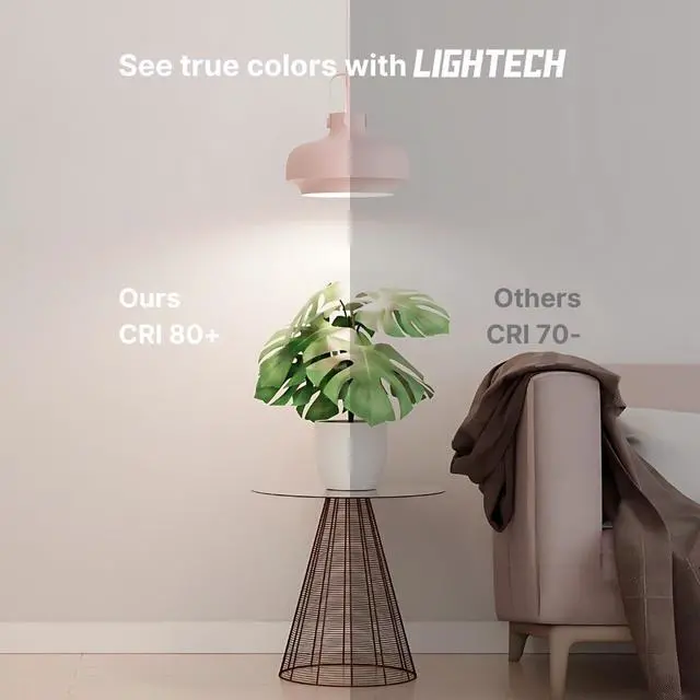 Alt view image 3 of 7 - A19 LED Light Bulbs, 12 Pack, 60W Equivalent, 9W Daylight 5000K LED Light Bulb, 810 LM, Bedroom, Living Room, Office, Garage, Daylight LED Light Bulbs, Light Bulbs, Non-Dimmable, E26, UL Listed