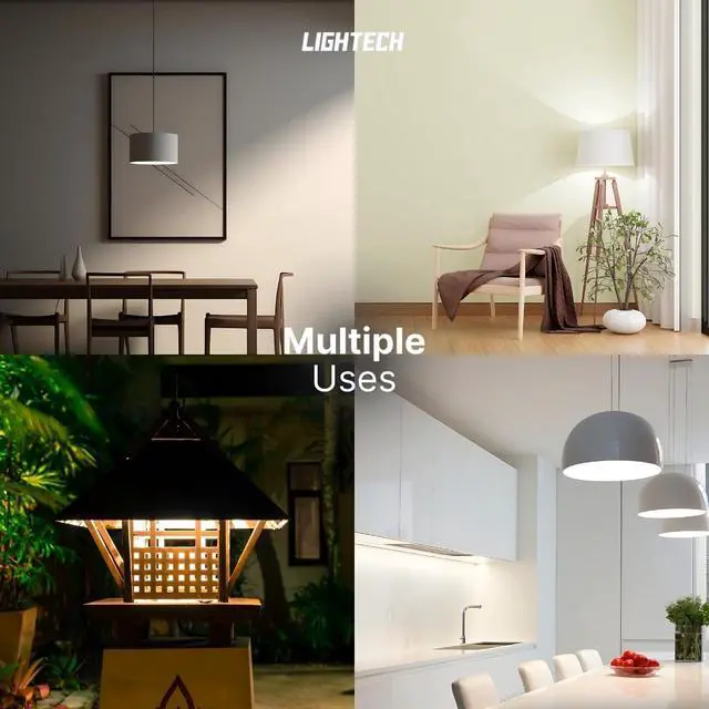Alt view image 7 of 7 - A19 LED Light Bulbs, 12 Pack, 60W Equivalent, 9W Daylight 5000K LED Light Bulb, 810 LM, Bedroom, Living Room, Office, Garage, Daylight LED Light Bulbs, Light Bulbs, Non-Dimmable, E26, UL Listed