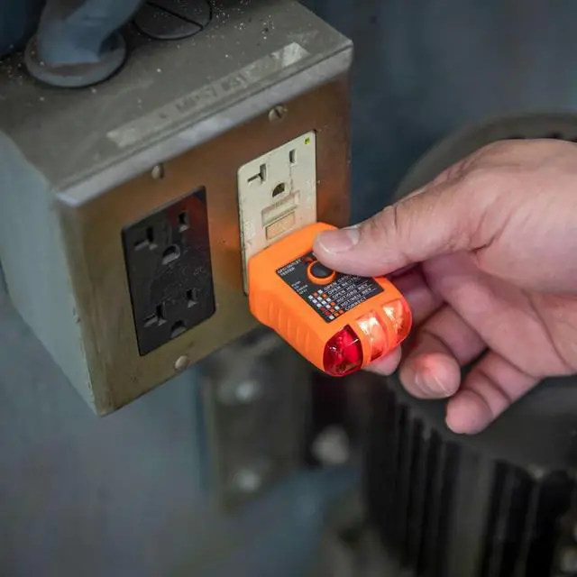 Alt view image 4 of 7 - RT210 Outlet Tester, Receptacle Tester for GFCI / Standard North American AC Electrical Outlets, Detects Common Wiring Problems