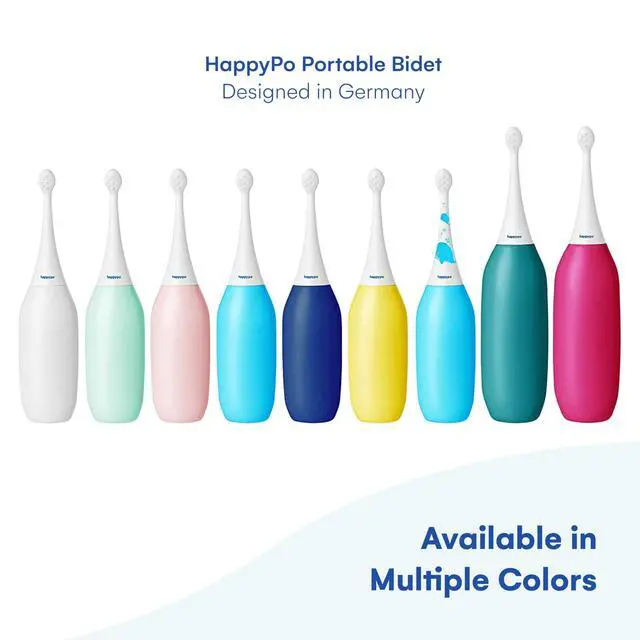 Alt view image 7 of 7 - The Original XL Butt Shower - Portable Bidet with 50% More Volume - The Easy-Bidet 2.0 Replaces Wet Wipes and Shower Toilet - Portable Bum Spray for Travel - Turquoise