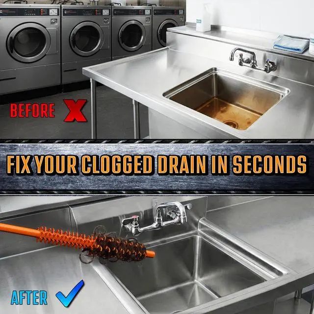 Alt view image 2 of 6 - Pro Drain Weasel Sink Snake Hair Clog Remover Tool, 5 Wands | Sink, Pipe, Bathroom, Bathtub Drain Cleaner, 18-inch Long, Flexible, Removable Handle, Made in The USA