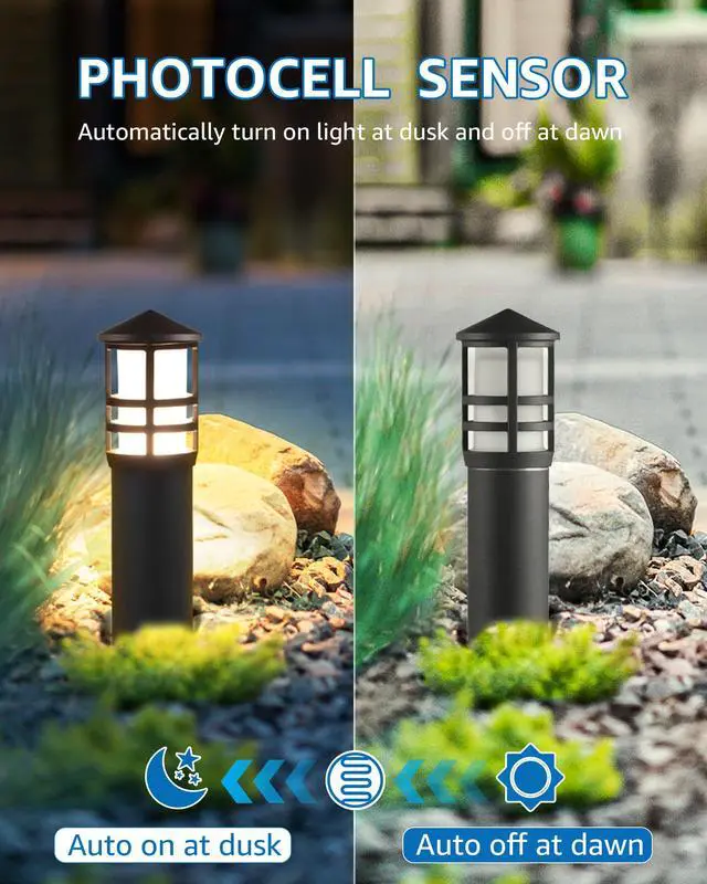 Alt view image 2 of 6 - 100W Low Voltage Transformer Outdoor, 120V to 12V DC Weatherproof | Timer & Photocell Sensor, Low Voltage Landscape Transformer Landscape Lighting Transformer for Outdoor Spotlights Path Lights