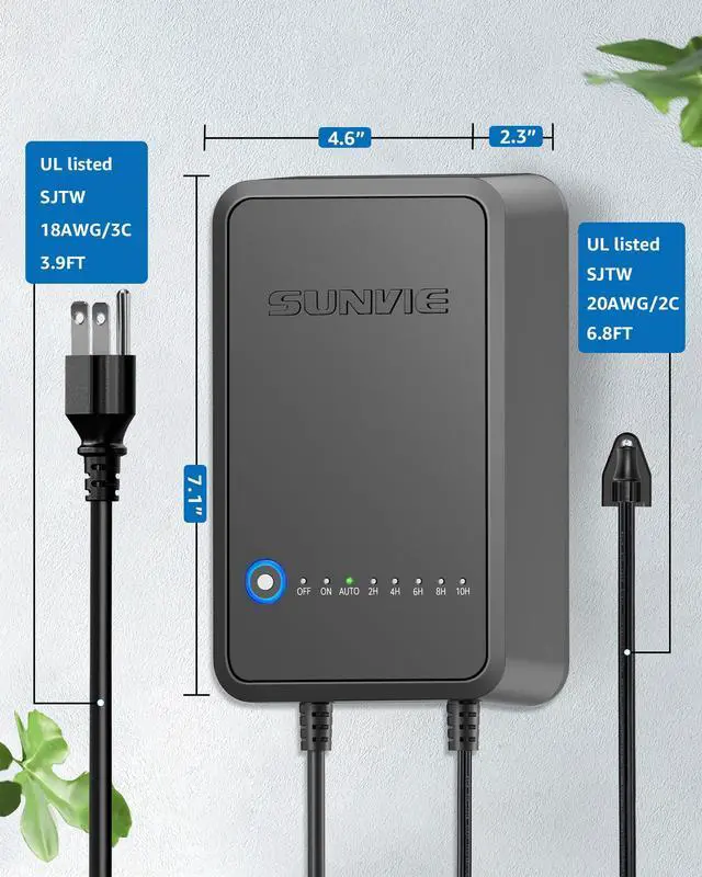 Alt view image 5 of 6 - 100W Low Voltage Transformer Outdoor, 120V to 12V DC Weatherproof | Timer & Photocell Sensor, Low Voltage Landscape Transformer Landscape Lighting Transformer for Outdoor Spotlights Path Lights