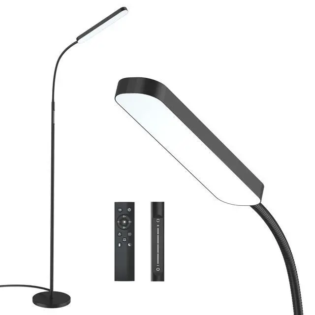 Main image of Floor lamp, 15w/1000lm Bright LED Floor Lamp with Stepless Adjustable 3000K-6000K Colors and Dimmer, Remote and Touch Control, Adjustable Floor Lamp for Living Room