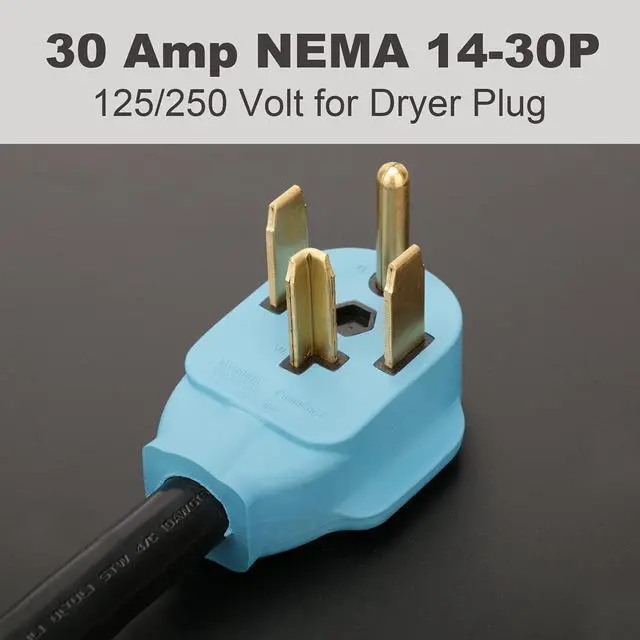 Alt view image 4 of 7 - 4 Prong NEMA 14-30P to 14-50R EV Charger Adapter Cord | Compatible with Tesla Model 3/S/X/Y, 30 Amp Dryer to 50 Amp EV for Leave 2 Charging, ETL Listed (Not for Dryer or RV)
