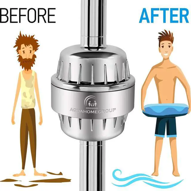 Alt view image 7 of 7 - 20 Stage Shower Filter with Vitamin C E and A - Reduces Chlorine, Heavy Metals and Sediment - 5 Cartridges Included - High Pressure - Universal Fit