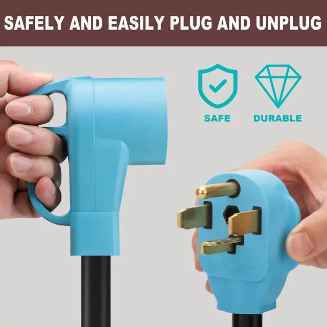 Alt view image 7 of 7 - 4 Prong NEMA 14-30P to 14-50R EV Charger Adapter Cord | Compatible with Tesla Model 3/S/X/Y, 30 Amp Dryer to 50 Amp EV for Leave 2 Charging, ETL Listed (Not for Dryer or RV)