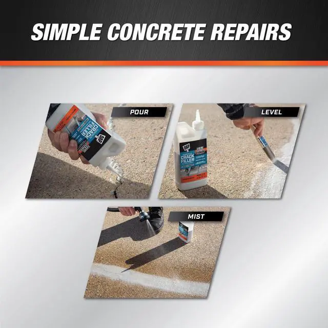 Alt view image 4 of 7 - Concrete Crack Filler, Gray, 1.62 lb (7079860500)