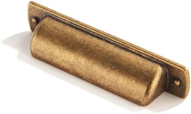 Main image of 10 Pack 3" Drawer Pulls Antique Brass Cabinet Cup Pulls Kitchen Hardware Cabinet Handles Drawer Handles Knobs 3 inch Hole Center