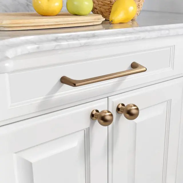 Alt view image 2 of 7 - 10 Pack 5 Inch(128mm) Champagne Bronze Cabinet Pulls Cabinet Handles Cupboard Handles Kitchen Cabinet Hardware for Cupboard Drawer Pulls