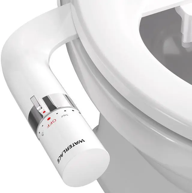 Main image of Bidet Attachment for Toilet Seat Sprayer - Non Electric Dual Nozzle with Cold Water - Self Cleaning Toilets Bathroom Spray for Butt Wash - Easy Slim Adjustable Pressure Control Rv Bidets