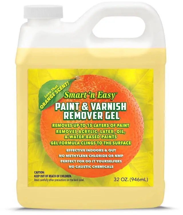 Main image of Smart 'n Easy Paint & Varnish Remover Gel - Do It Yourself Friendly Paint Remover - Strips Multiple Layers of Acrylic, Latex, Oil & Water-Based Paints & Varnishes - 32oz