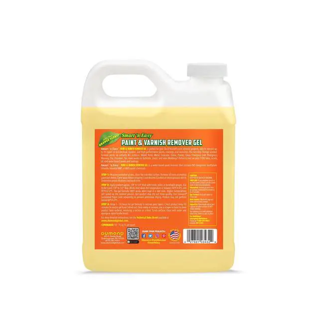 Alt view image 2 of 7 - Smart 'n Easy Paint & Varnish Remover Gel - Do It Yourself Friendly Paint Remover - Strips Multiple Layers of Acrylic, Latex, Oil & Water-Based Paints & Varnishes - 32oz