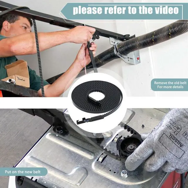 Alt view image 7 of 7 - Drive Belt 41A5434-11,234'' Garage Door Opener Belt ONLY for 7FT Doors,NOT Universal,41A5434-11A Belt for LiftMaster 2280 3280 and Select Chamberlain/LiftMaster/Whisper Belt Drive Garage Door Openers