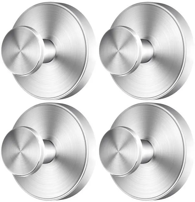 Main image of 2026 Upgraded Drill-Free Stainless Steel Suction Cup Hooks Multi-Use | Suction Cup Hooks for Shower, Mirror, Wall, Bathroom, Glass, Hanging Towels - 4 Pack