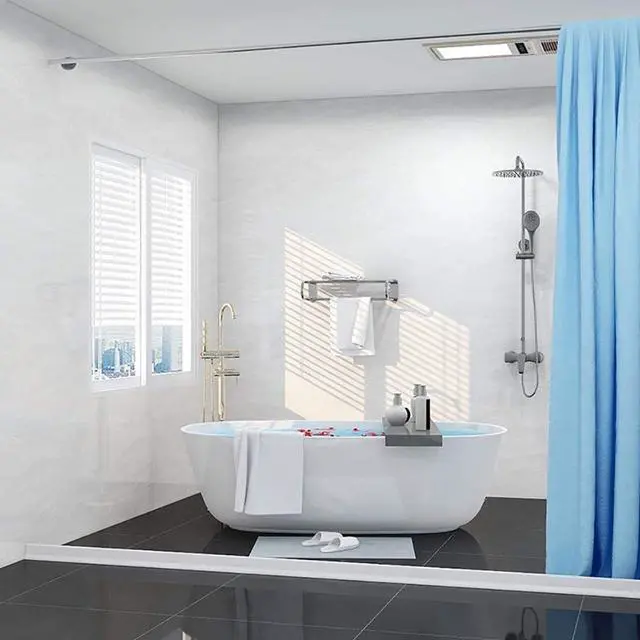 Alt view image 7 of 7 - 67 Inch Collapsible Shower Water Dam Shower Stopper Barrier and Retention System and Keeps Water Inside Threshold Dry and Wet Separation Suitable for Bathroom and Kitchen