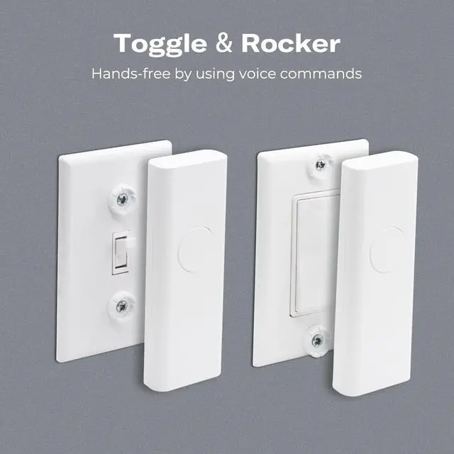 Alt view image 3 of 7 - Zigbee Smart Switch (2 Pack),Toggle/Rocker,No Wiring Needed. Hub Required, Compatible with Echo Devices with Zigbee Hub Built-in,Home Assistant,Hubitat,SmartThings,Homey