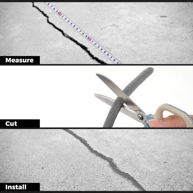 Alt view image 5 of 7 - 1 Roll 1 Inch X 50 ft Foam Backer Rod for Gaps Joints,Gray | Caulk Saver Concrete Crack Filler, Weather Stripping Seal, Door Window Insulation, Backing Rod Expansion Joints
