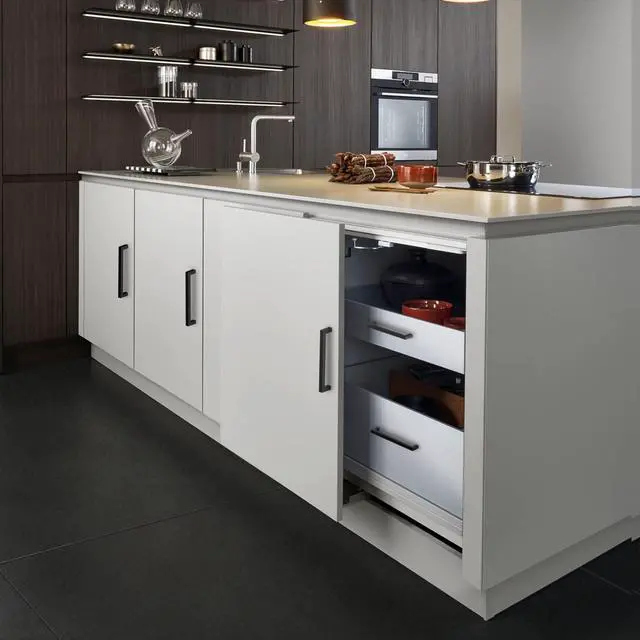 Alt view image 6 of 7 - Matte Black 5 Inch Cabinet Handles, 30 Pack Cabinet Pulls | Square Kitchen Cabinet Handles, Included Screws, Easy Install, Stainless Steel, For Bathroom, Bedroom, Cupboard Cabinet