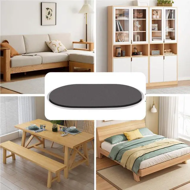 Alt view image 7 of 7 - Reusable Large Furniture Movers Sliders for Carpet and Hardwood Floors-8 Pack 9-1/2" Oval Moving Pads Protector for Heavy Duty Sofa Bed Table Desk,Quickly and Easily Move Any Item, Beige