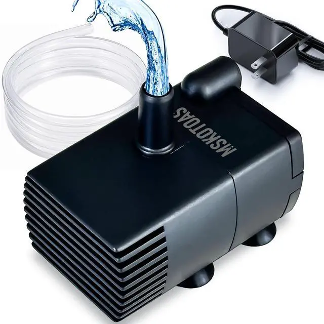 Main image of Automatic Small Sump Pump with Water Sensor, 8 FT Lift 74 GPH with 6 FT Tubing, 115/230V Mini HVAC Condensate Removal Pump with Float Switch for Dehumidifier, Air Conditioner, Hydroponic, Auto On Off