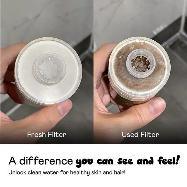 Alt view image 3 of 5 - Shower Filter Cartridge Replacement, 2-stage filtration | Cleaner, Safer Shower Water - Reduces Chlorine & Heavy Metals - Long-Lasting & Easy to Install