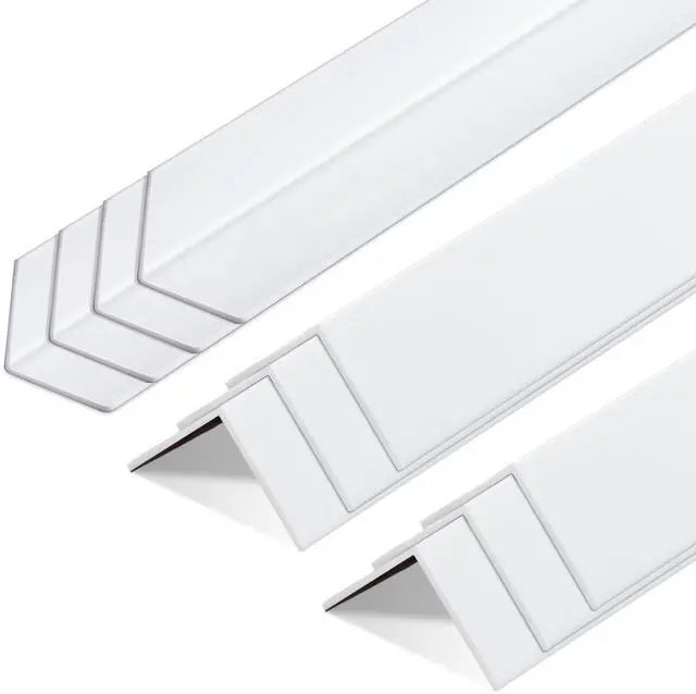 Main image of 10 Pcs Wall Corner Protector Guards, Vinyl 1-1/8 x 48 Inches Corner Trim Molding, Avoid Scratching Scuffs, Ease Install and Cleaning for Door Tables Countertop Furniture Cabinet Protection
