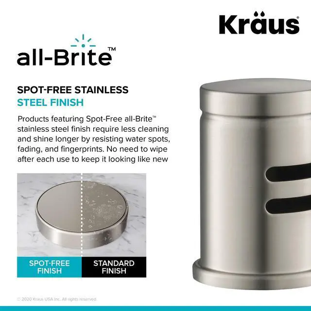 Alt view image 3 of 7 - Dishwasher Air Gap in Spot Free All-Brite Stainless Steel, KAG-1SFS