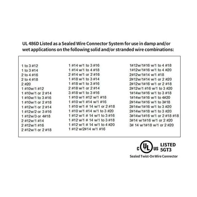 Alt view image 5 of 6 - Waterproof Landscape Wire Connectors for 20-10 AWG 25 PCs UL Listed, Wire Connectors Nuts Best for Outdoor Landscape Lighting