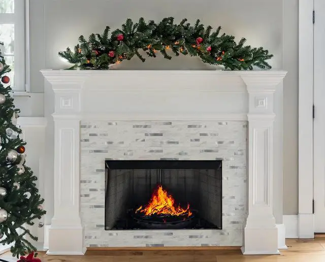 Alt view image 3 of 6 - 20 Sheets Peel and Stick Backsplash for Kitchen, White Marble with Metal Silver Look Stick on Tile Upgrade Your Kitchen Backsplash, RV, Fireplace