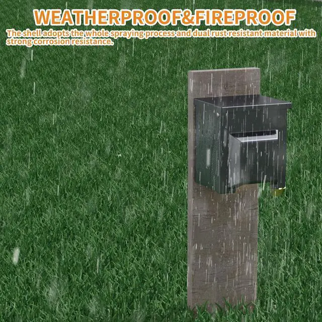 Alt view image 5 of 6 - Outdoor Electrical Outlet Box with Dual 20 Amp WRTR GFCI Receptacles ETL Listed Waterproof GFCI Outlet Box with Cover