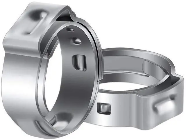 Main image of 50 Pack 1/2 Inch PEX Cinch Clamps, Stainless Steel Rings Pinch Clamps for PEX Tubing Pipe Fitting Connections (1/2 Inch)