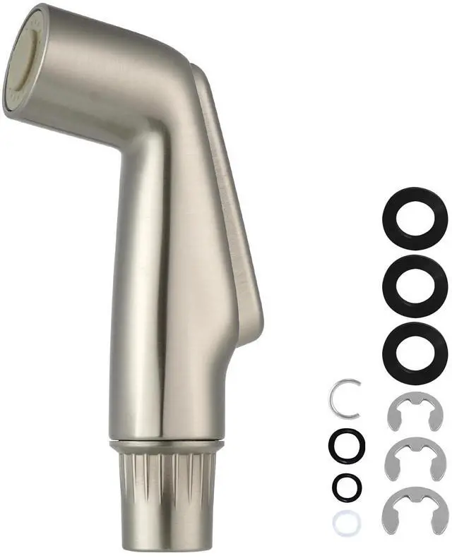 Main image of Universal Kitchen Sink Side Sprayer Head Replacement, Brushed Nickel Finish | NSF/ANSI/CAN 372 Certified, Sink Spray Attachment Compatible with Delta, Moen, Kohler OEM Brand, Sink Faucet Sprayer Head