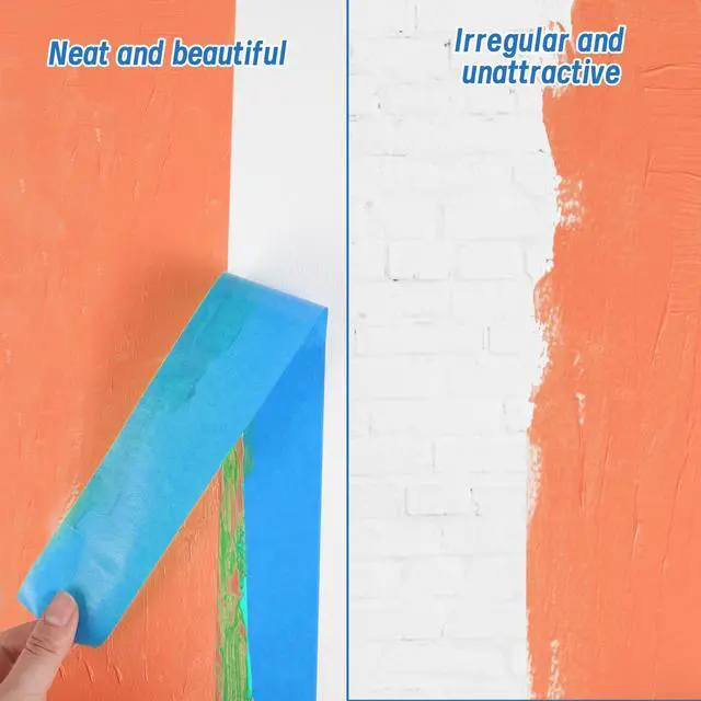 Alt view image 4 of 7 - 5 Rolls Painters Tape 2 Inch Wide Blue Painters Tape for Wall Painting | 1.89In × 55Yd × 5Rolls Upgrade Washi Tape UV Resistant Multi-Surface Masking Tape for Painting Edge Treatment DIY Crafts
