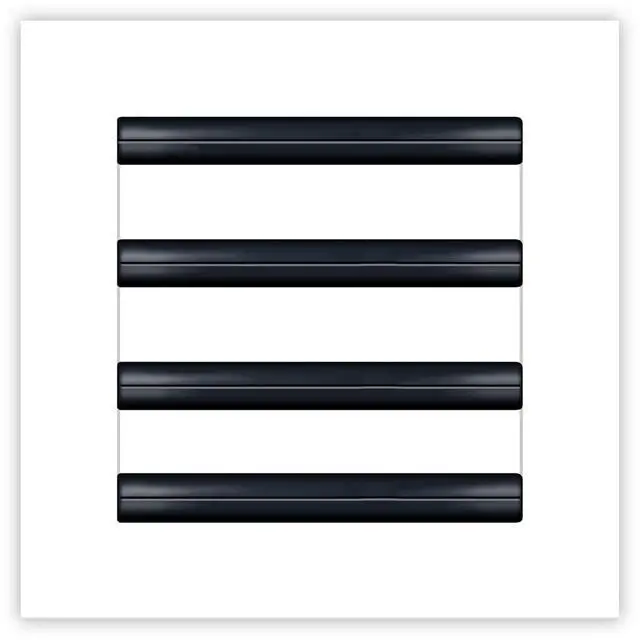 Main image of 8x8 White Modern AC Vent Cover - Decorative Air Vent - Standard Linear Slot Diffuser - Register Grille for Ceiling, Walls & Floors - Texas
